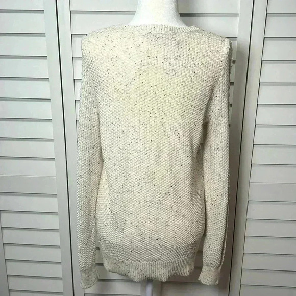 LOFT Flecked Bobble Sleeve Sweater Size Medium NWT - Picture 12 of 13